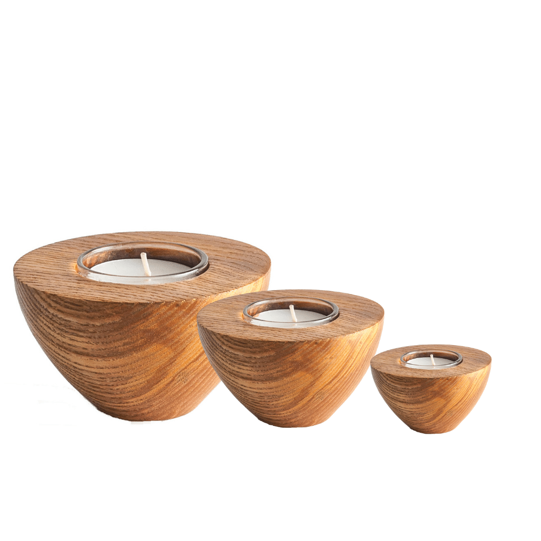 ash tea lights set of 3