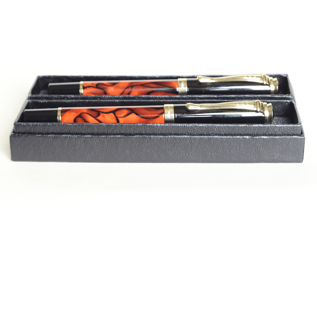 Acrylic Fountain and Rollerball Pen set